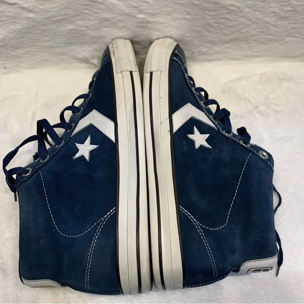Converse All Star Kenny Anderson Mens Blue/White Mid Top Shoes Lace Up Size 11